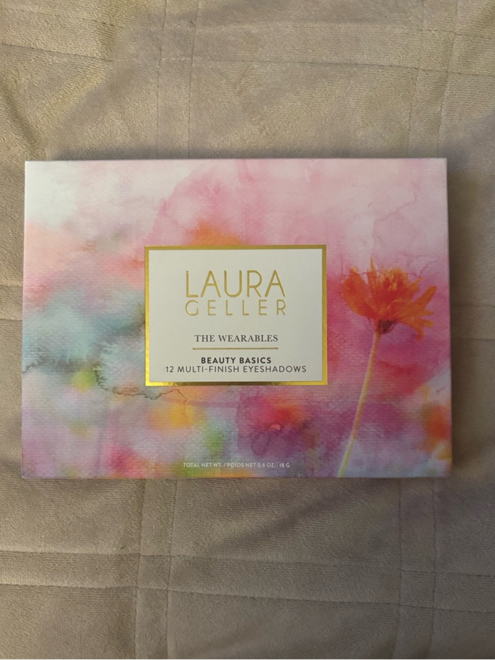 Laura Geller Neutral & Warm Eyeshadow Palette with Pink Watercolor Accents